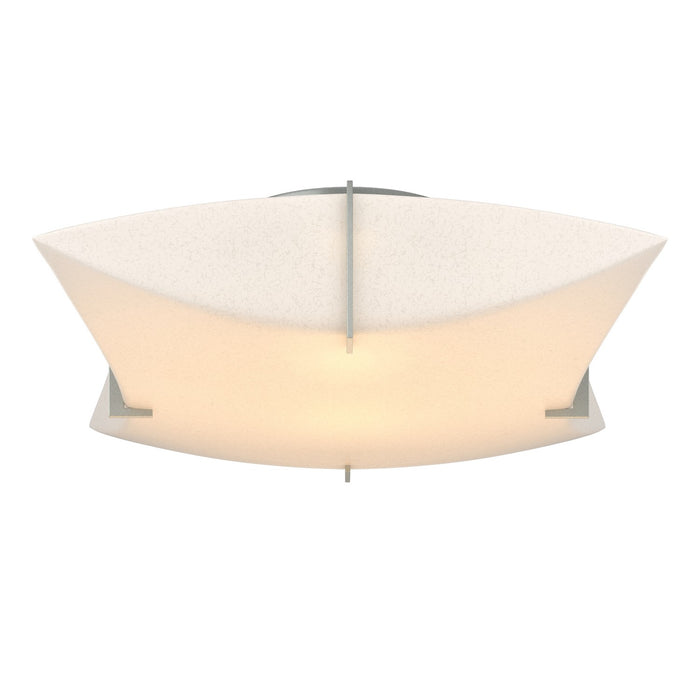 Hubbardton Forge 126620-SKT-82-SH1999 Two Light Semi-Flush Mount, Vintage Platinum