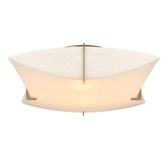 Hubbardton Forge 126620-SKT-86-SH1999 Two Light Semi-Flush Mount, Modern Brass