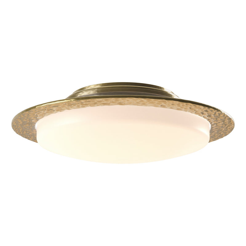 Hubbardton Forge 126737-SKT-86-GG0097 Two Light Semi-Flush Mount, Modern Brass