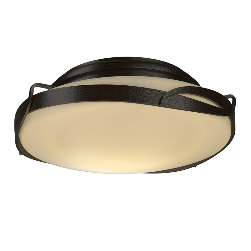Hubbardton Forge 126740-SKT-14-GG0097 Two Light Flush Mount, Oil Rubbed Bronze