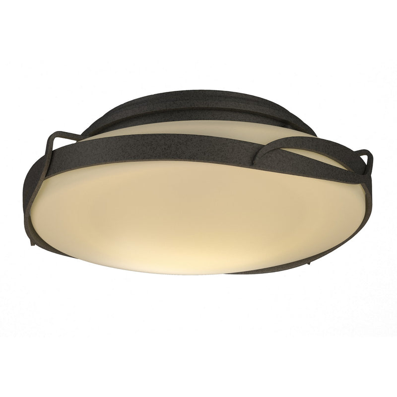 Hubbardton Forge 126740-SKT-20-GG0097 Two Light Flush Mount, Natural Iron