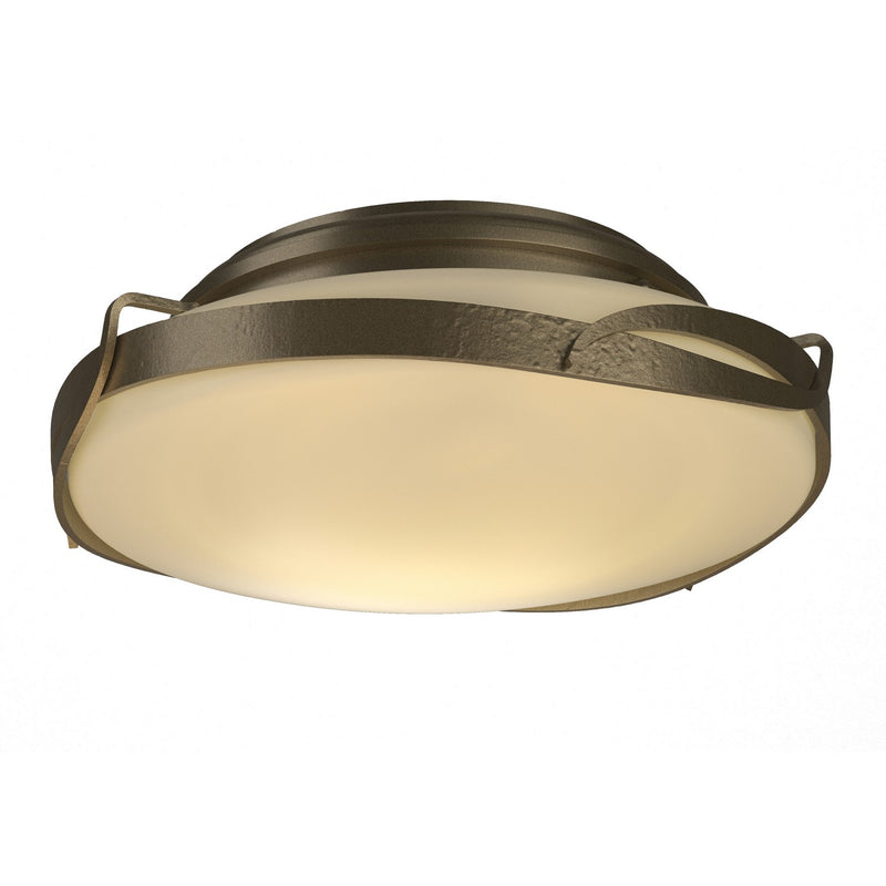 Hubbardton Forge 126740-SKT-84-GG0097 Two Light Flush Mount, Soft Gold