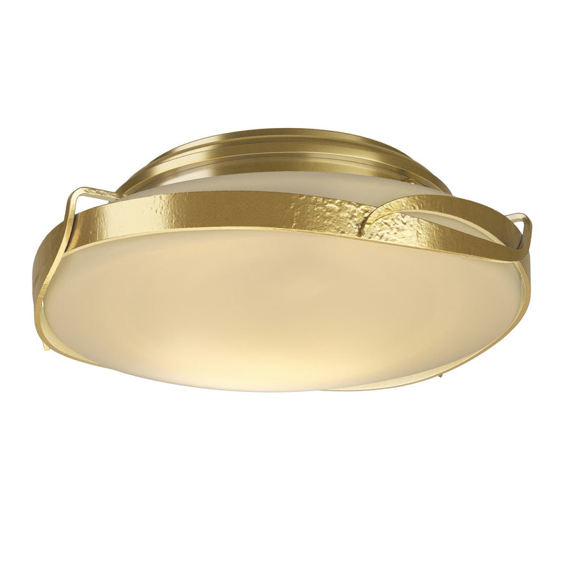 Hubbardton Forge 126740-SKT-86-GG0097 Two Light Flush Mount, Modern Brass
