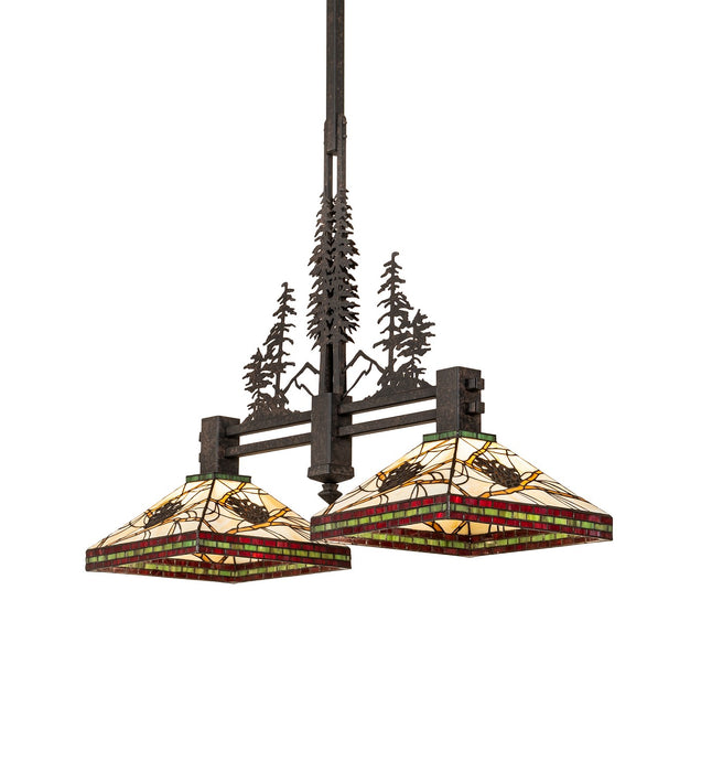 Meyda Tiffany 259050 Two Light Pendant, Coffee Bean