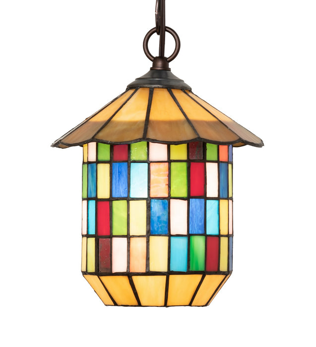 Meyda Tiffany 264512 One Light Pendant, Mahogany Bronze