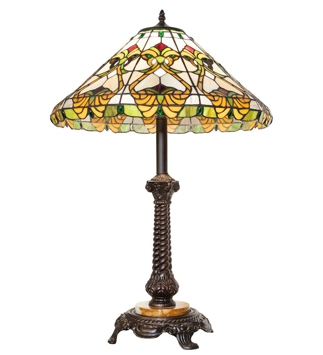 Meyda Tiffany 264863 30" Table Lamp, Mahogany Bronze