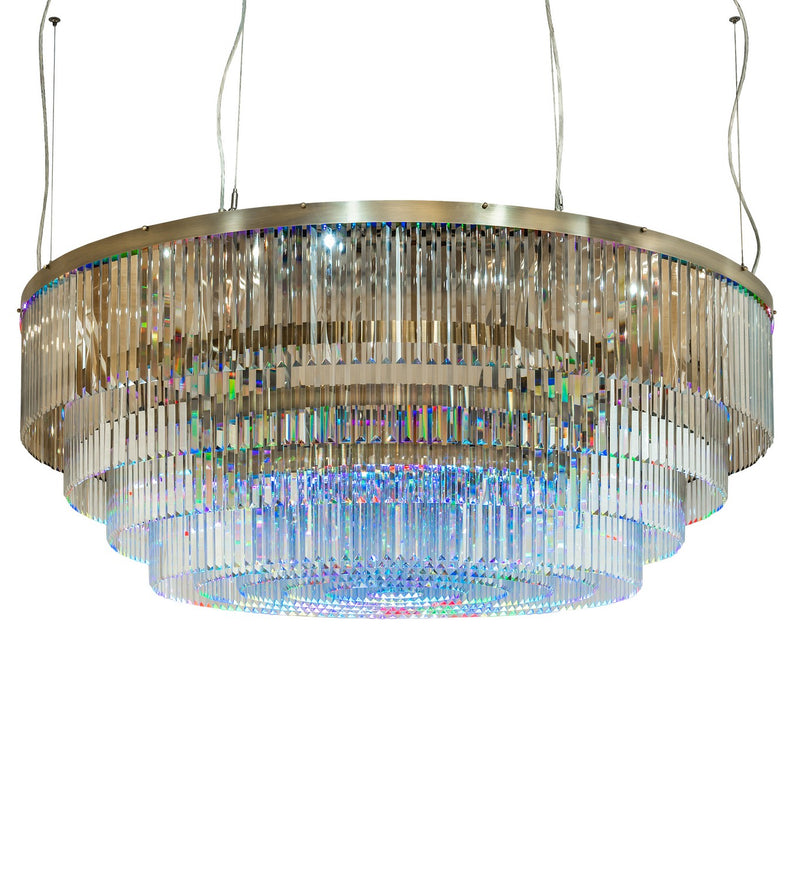 Meyda Tiffany 264876 LED Chandelier, Natural Brass