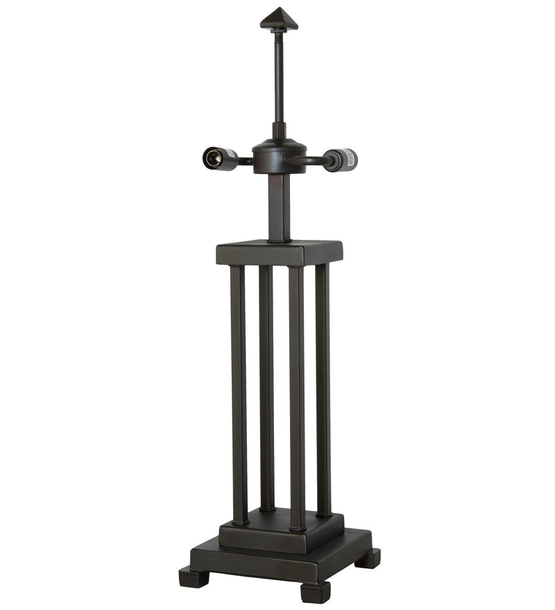 Meyda Tiffany 265026 Two Light Table Base, Mahogany Bronze