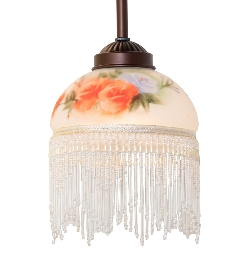 Meyda Tiffany 265576 One Light Mini Pendant, Mahogany Bronze