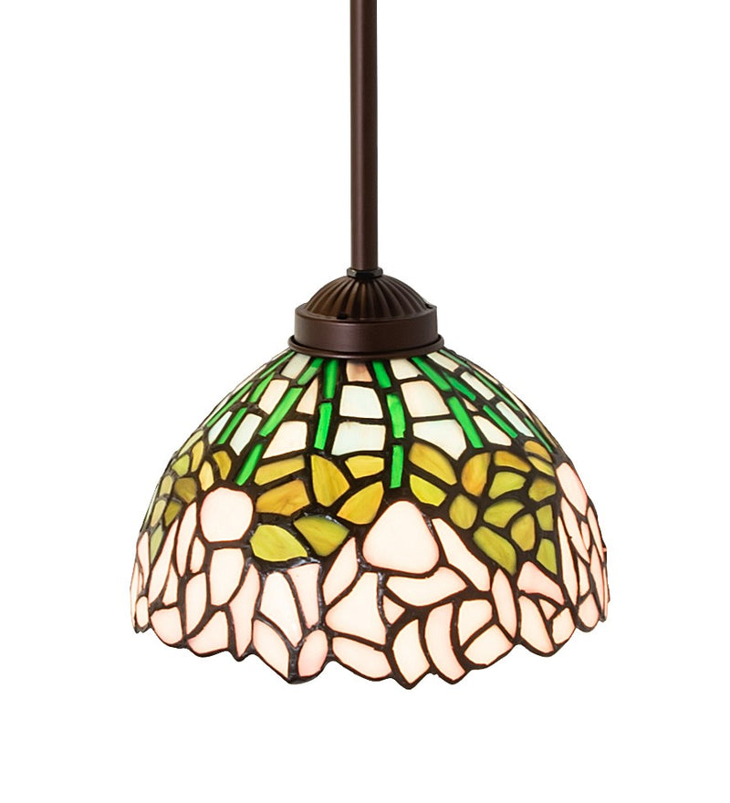 Meyda Tiffany 265580 One Light Mini Pendant, Mahogany Bronze