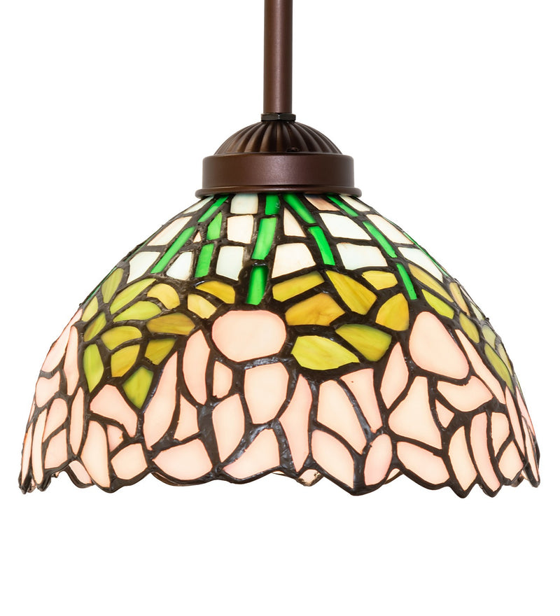 Meyda Tiffany 265580 One Light Mini Pendant, Mahogany Bronze