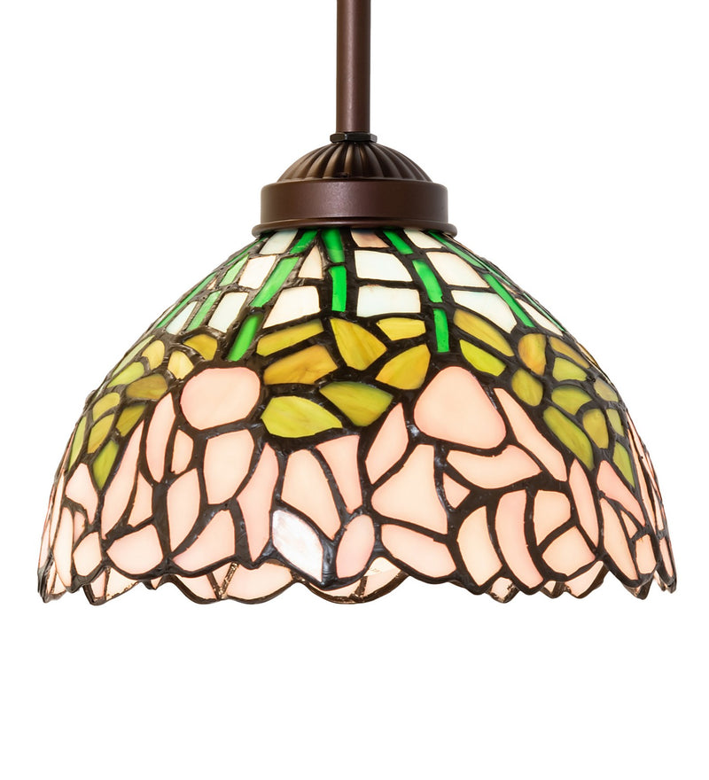 Meyda Tiffany 265580 One Light Mini Pendant, Mahogany Bronze