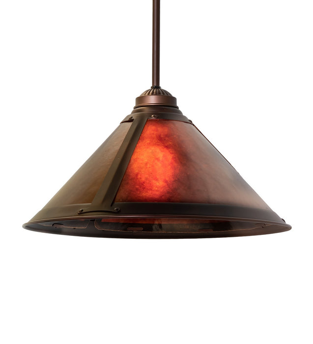 Meyda Tiffany 265771 One Light Pendant, Mahogany Bronze