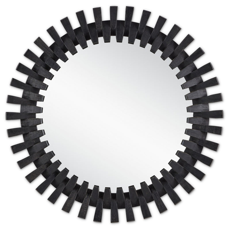 Currey and Company 1000-0134 Mirror, Black/Mirror