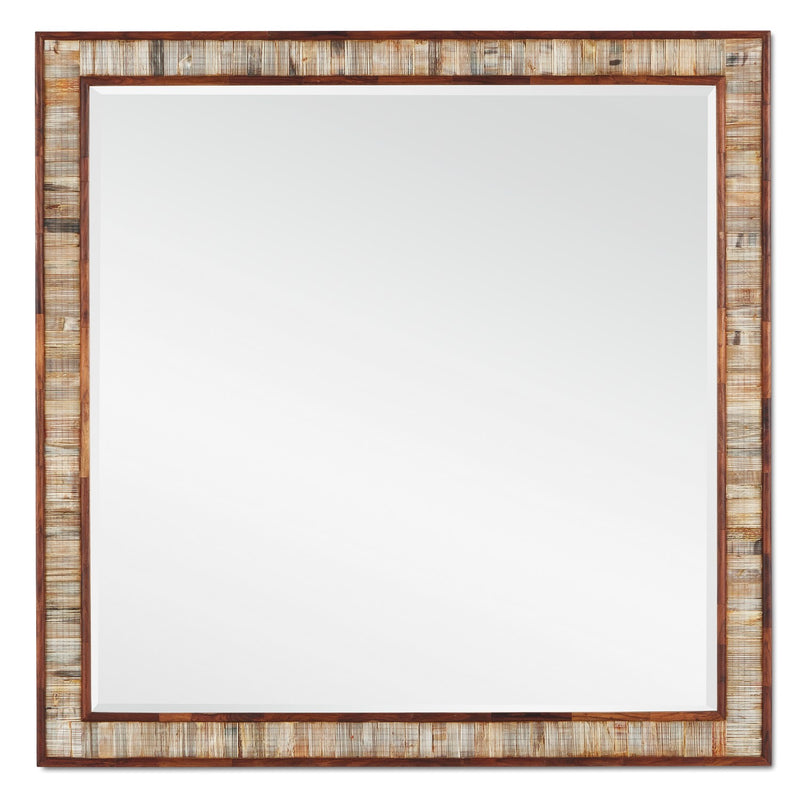 Currey and Company 1000-0135 Mirror, Chiseled Horn/Natural/Mirror