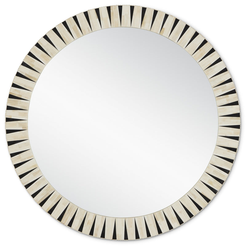 Currey and Company 1000-0137 Mirror, Natural/Black/Mirror