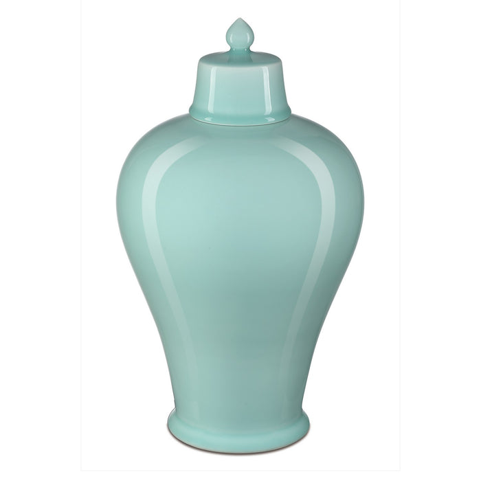 Currey and Company 1200-0675 Jar, Celadon Green