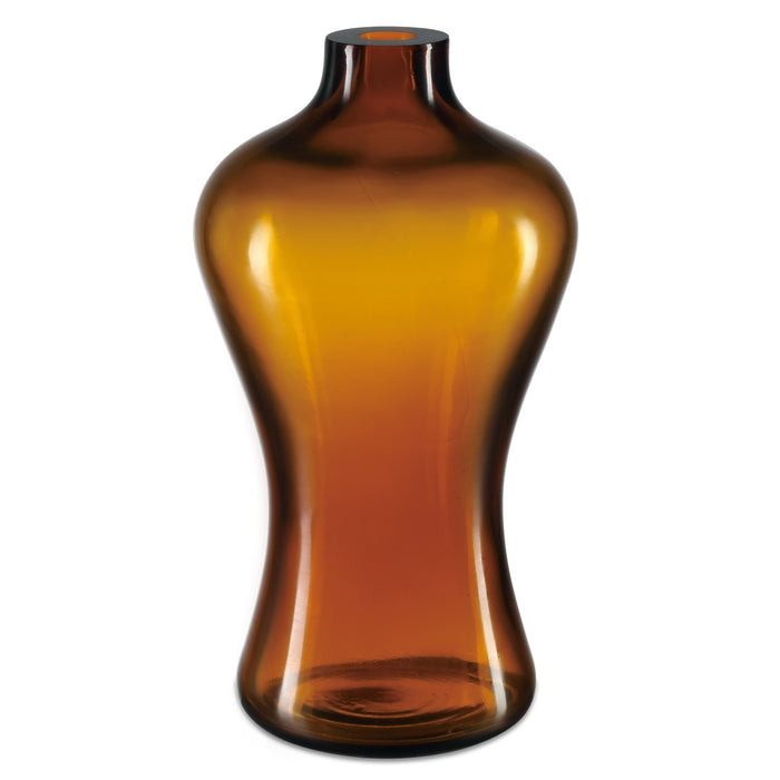 Currey and Company 1200-0678 Vase, Amber