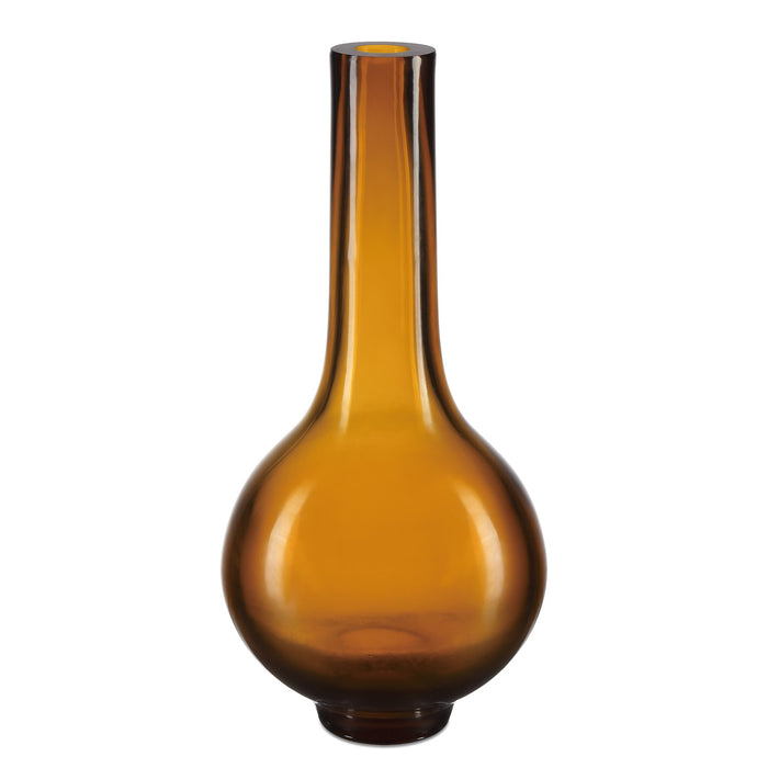 Currey and Company 1200-0679 Vase, Amber