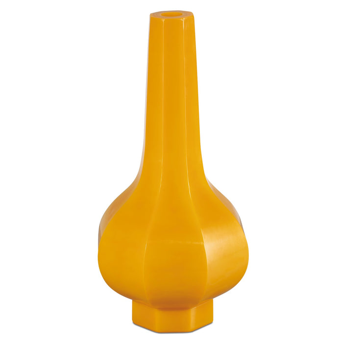 Currey and Company 1200-0681 Vase, Imperial Yellow