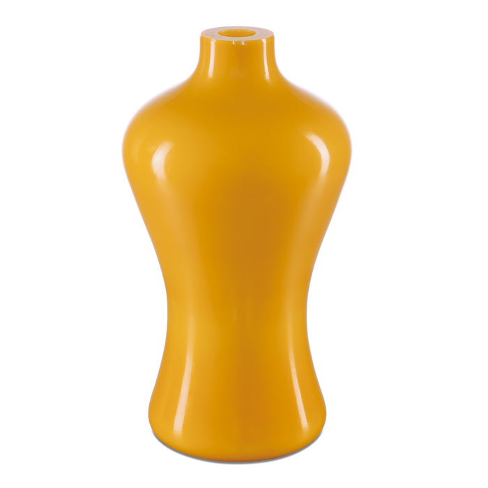 Currey and Company 1200-0682 Vase, Imperial Yellow