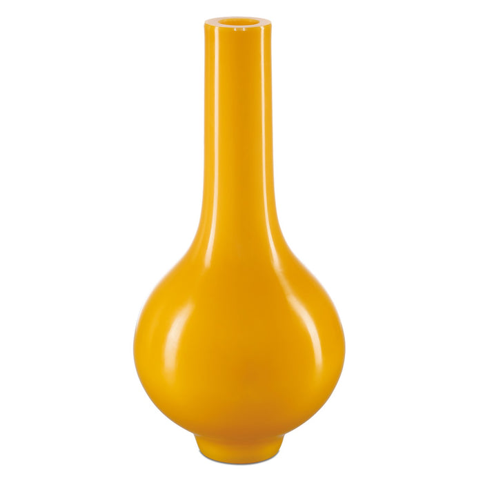 Currey and Company 1200-0683 Vase, Imperial Yellow