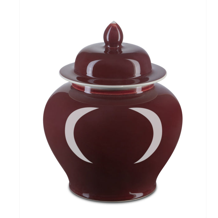 Currey and Company 1200-0684 Jar, Imperial Red