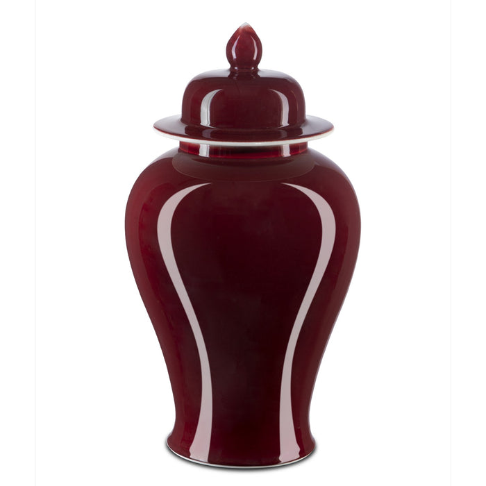 Currey and Company 1200-0685 Jar, Imperial Red
