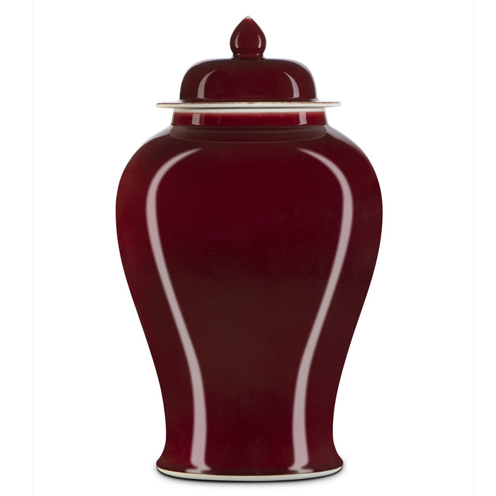Currey and Company 1200-0686 Jar, Imperial Red