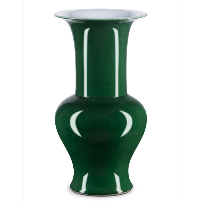 Currey and Company 1200-0696 Vase, Imperial Green