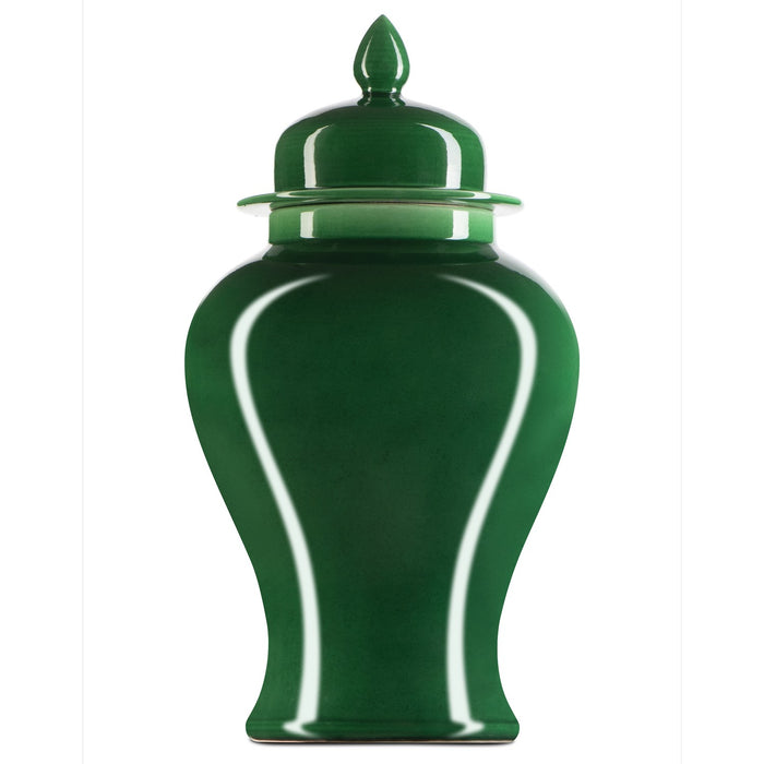 Currey and Company 1200-0699 Jar, Imperial Green
