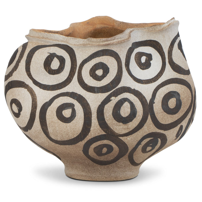 Currey and Company 1200-0711 Bowl, Textured Brown/Light Earth