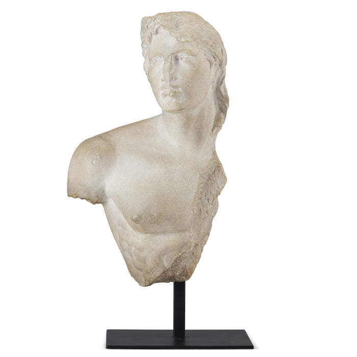 Currey and Company 1200-0735 Sculpture, Aged Beige/Black