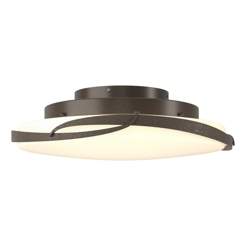Hubbardton Forge 126742-LED-05-GG0437 LED Semi-Flush Mount, Bronze