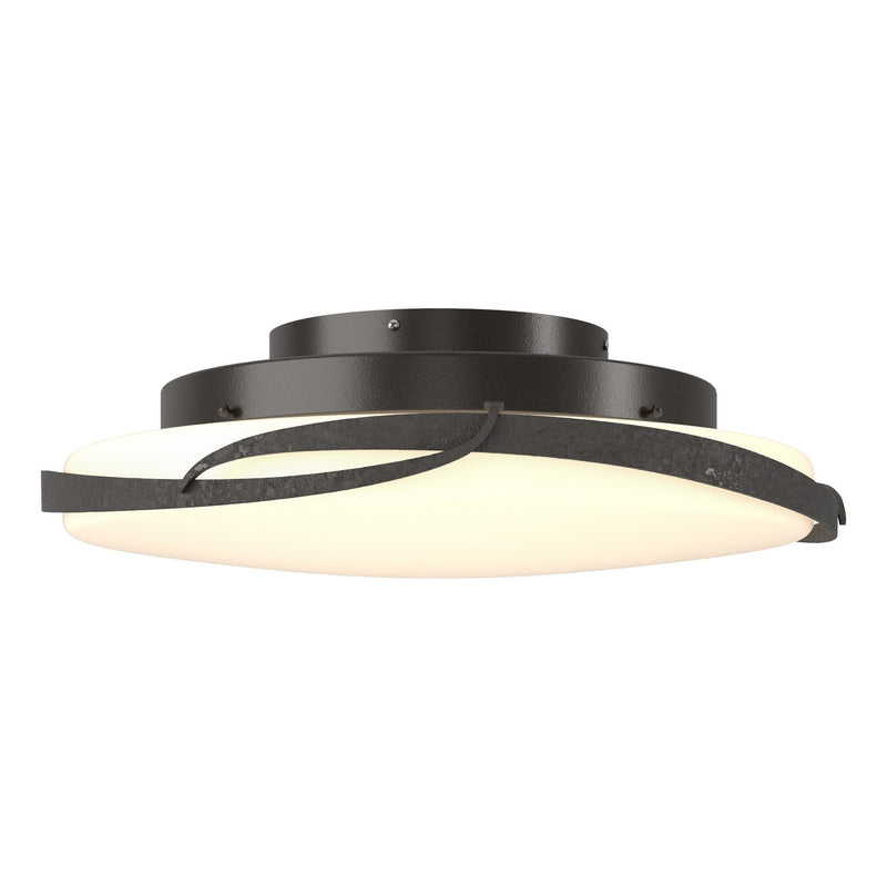 Hubbardton Forge 126742-LED-14-GG0437 LED Flush Mount, Oil Rubbed Bronze