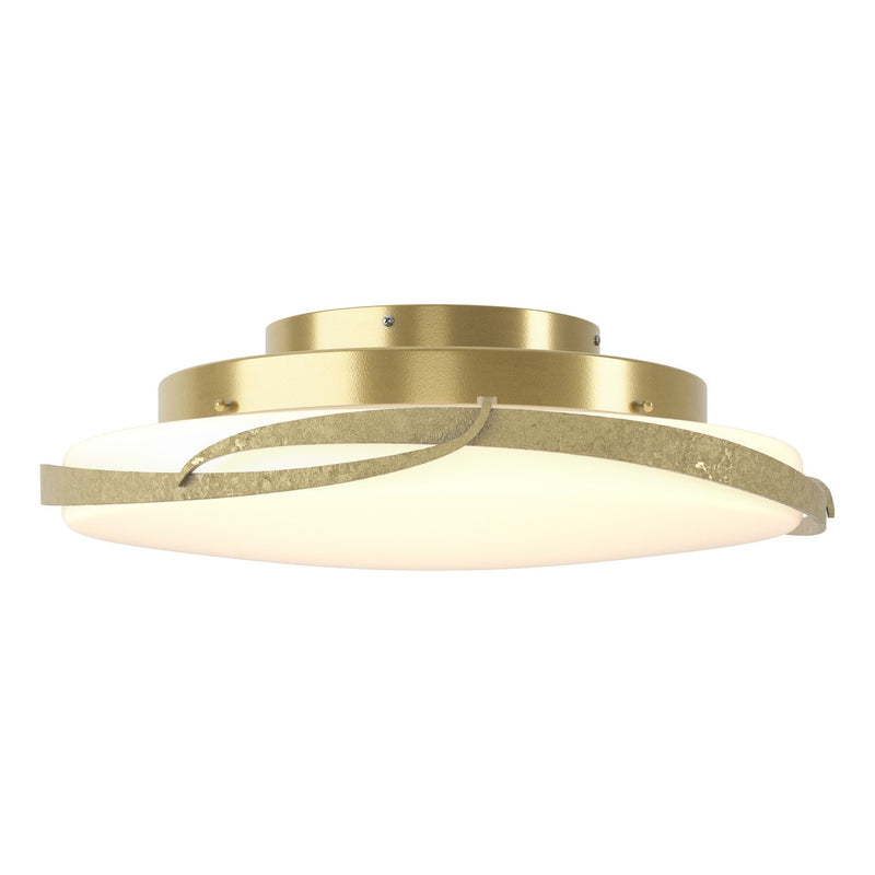 Hubbardton Forge 126742-LED-86-GG0437 LED Flush Mount, Modern Brass