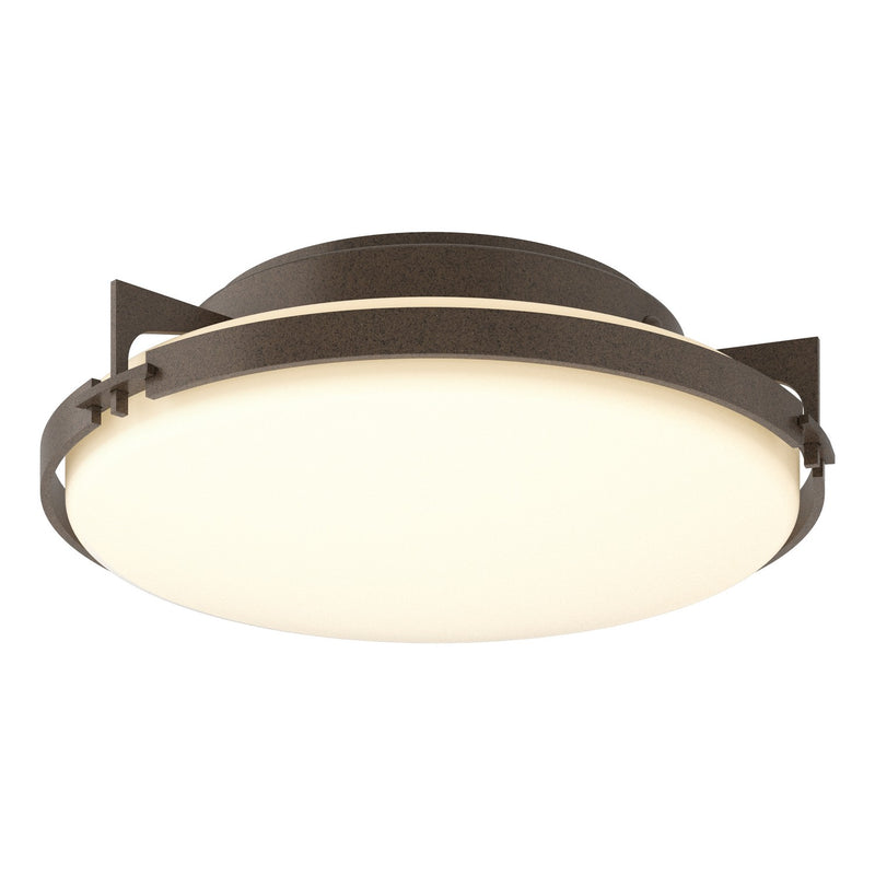 Hubbardton Forge 126745-SKT-05-GG0097 Two Light Flush Mount, Bronze