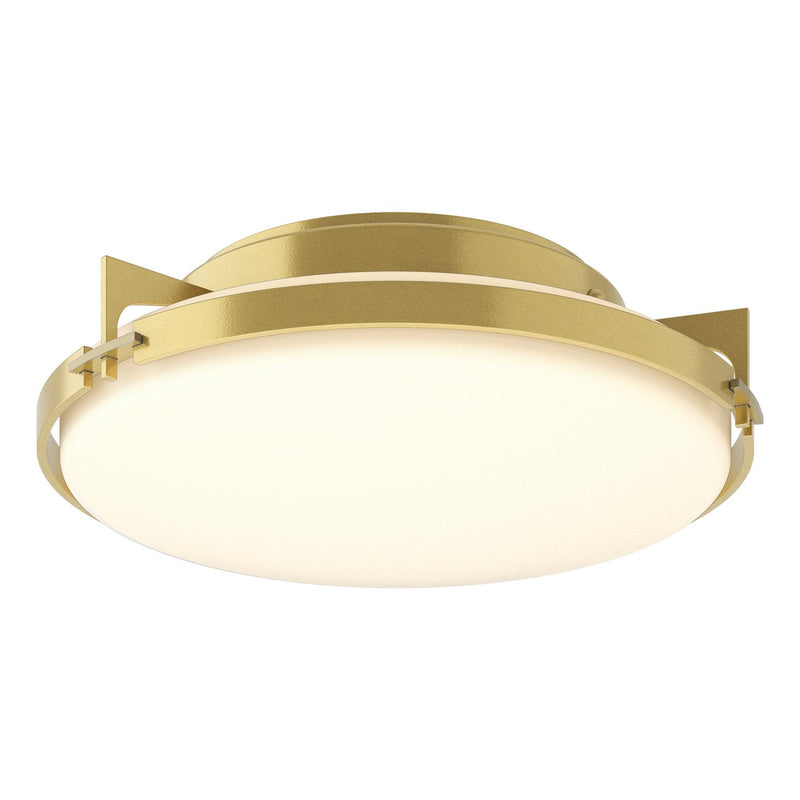 Hubbardton Forge 126745-SKT-86-GG0097 Two Light Flush Mount, Modern Brass