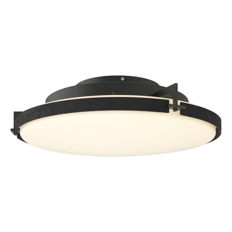 Hubbardton Forge 126747-LED-10-GG0437 LED Semi-Flush Mount, Black