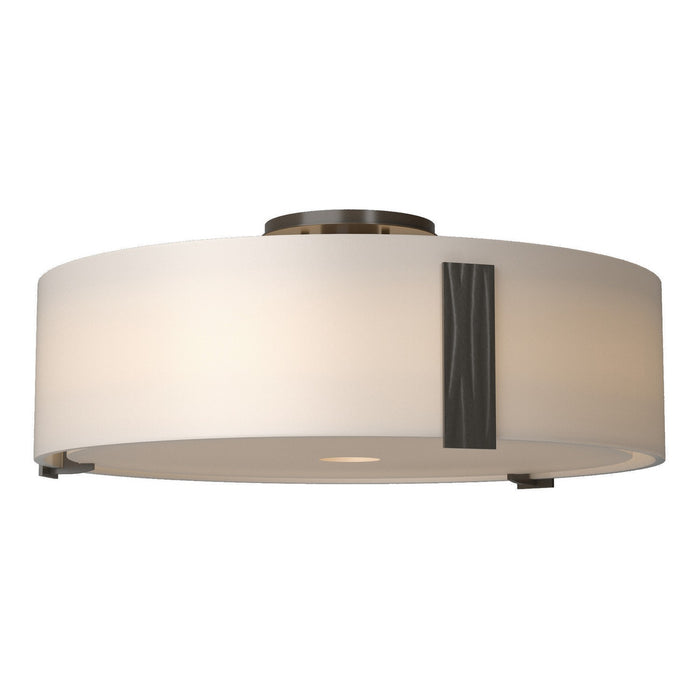 Hubbardton Forge 126751-SKT-05-GG0216 Three Light Semi-Flush Mount, Bronze