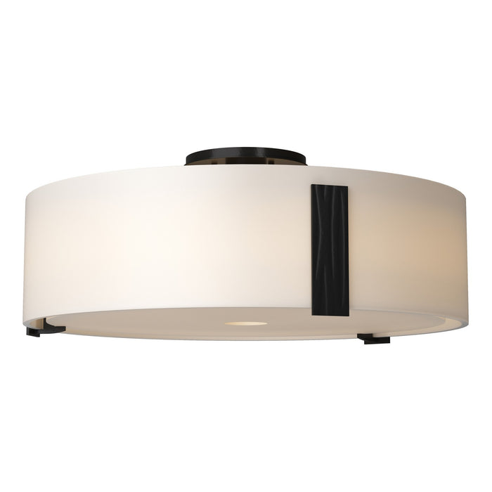 Hubbardton Forge 126751-SKT-10-GG0216 Three Light Semi-Flush Mount, Black