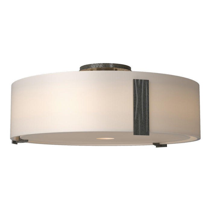 Hubbardton Forge 126751-SKT-20-GG0216 Three Light Semi-Flush Mount, Natural Iron
