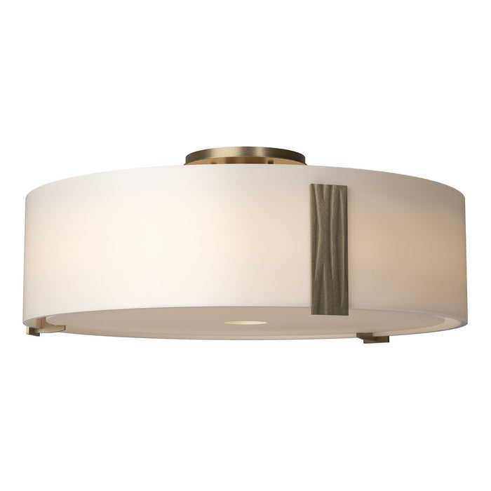Hubbardton Forge 126751-SKT-84-GG0216 Three Light Semi-Flush Mount, Soft Gold