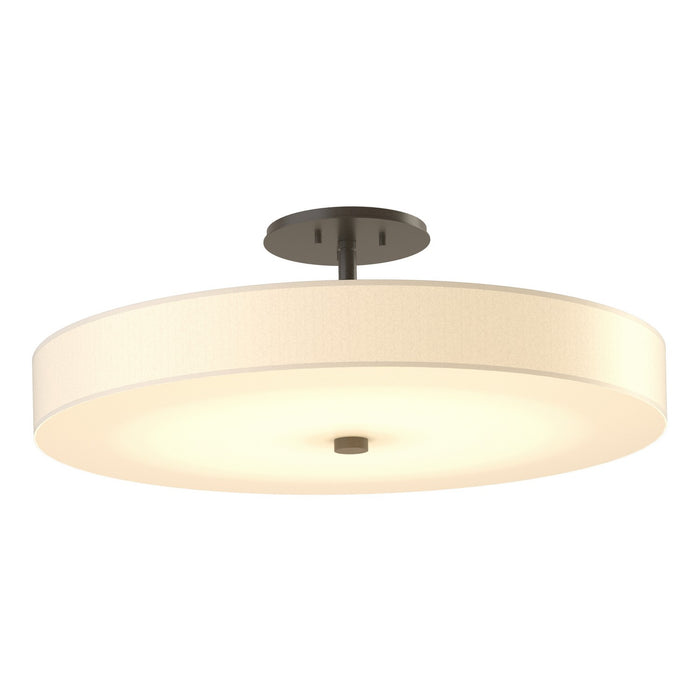 Hubbardton Forge 126805-LED-07-SH1970 LED Semi-Flush Mount, Dark Smoke