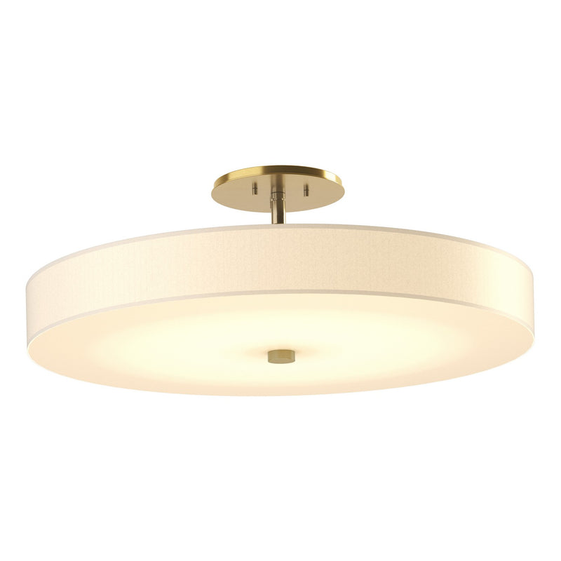 Hubbardton Forge 126805-LED-86-SH1970 LED Semi-Flush Mount, Modern Brass