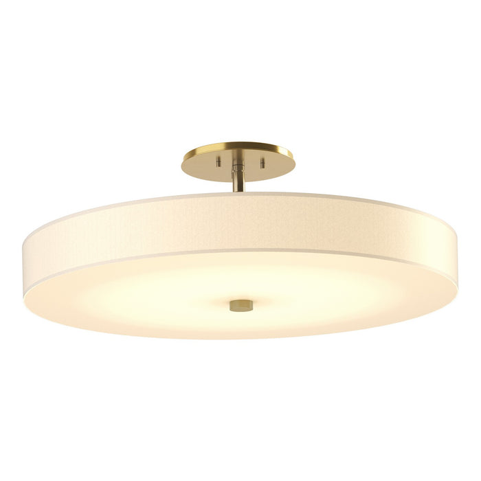 Hubbardton Forge 126805-LED-86-SH1970 LED Semi-Flush Mount, Modern Brass