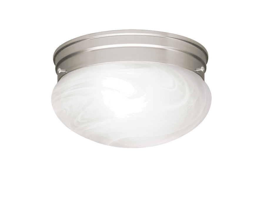 Kichler 8209NI Two Light Flush Mount, Brushed Nickel