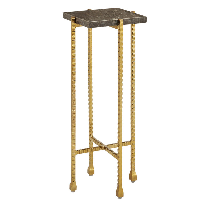 Currey and Company 4000-0171 Drinks Table, Natural/Gold