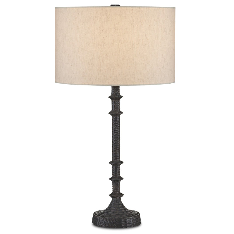 Currey and Company 6000-0869 One Light Table Lamp, Bronze