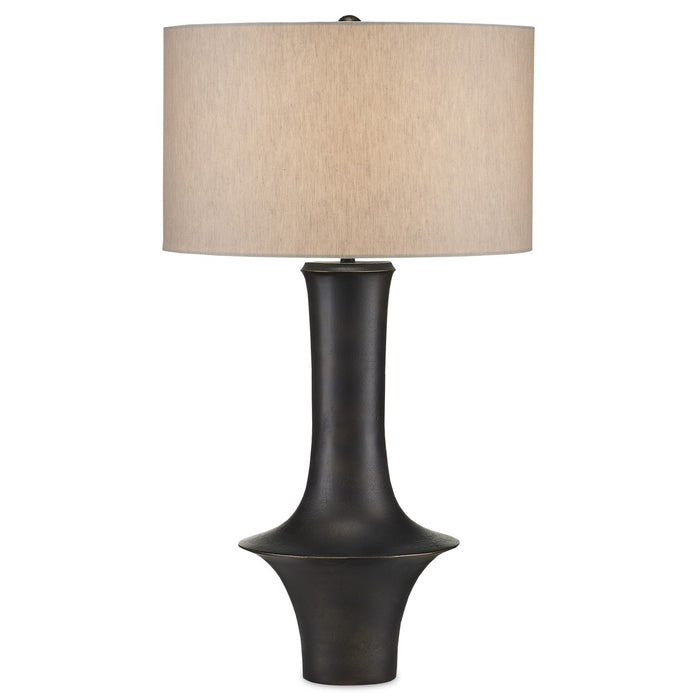 Currey and Company 6000-0888 One Light Table Lamp, Black